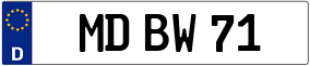 Trailer License Plate